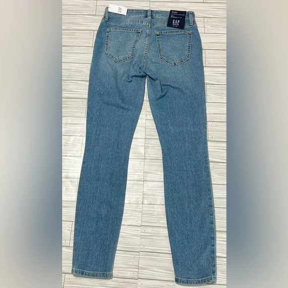 GAP Women's High Rise Favorite Jeggings Mid Rise Stretch Super Skinny Size 00/24 - Picture 9 of 13